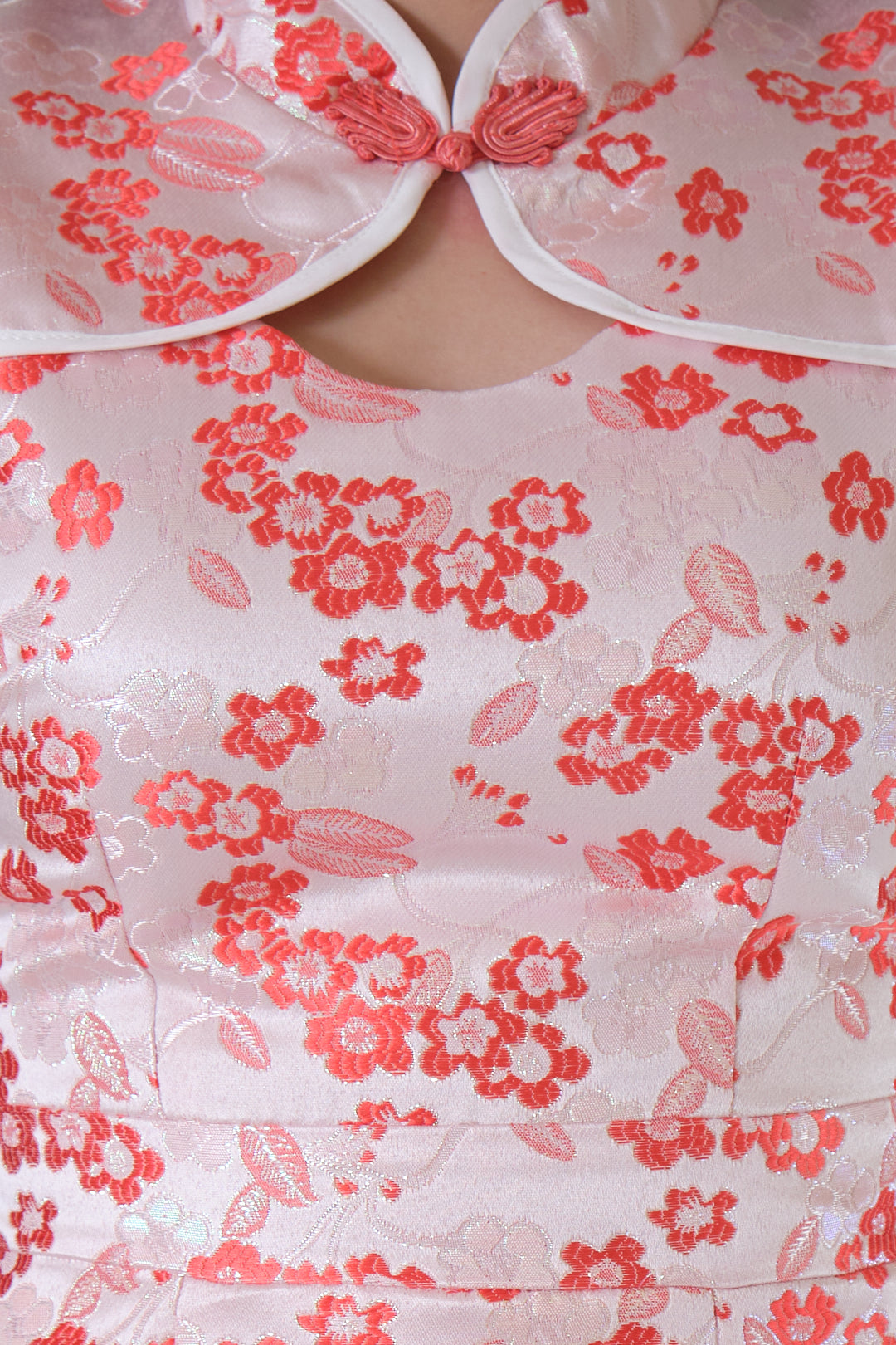 Chixxie Pearlyn Cheongsam Playsuit (Red)