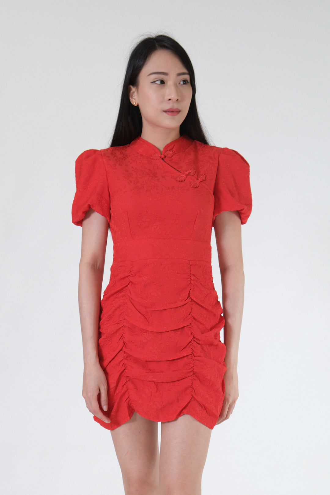 Chixxie Jade Cheongsam Dress (Red)