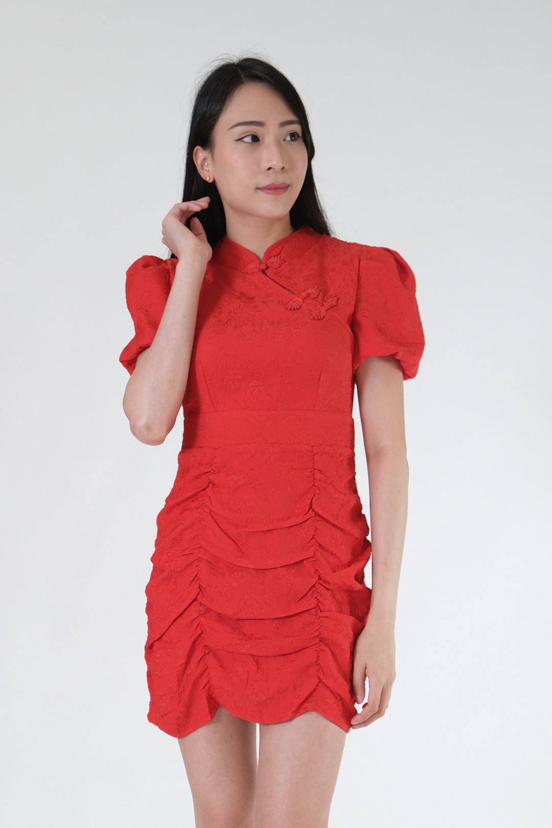 Chixxie Jade Cheongsam Dress (Red)