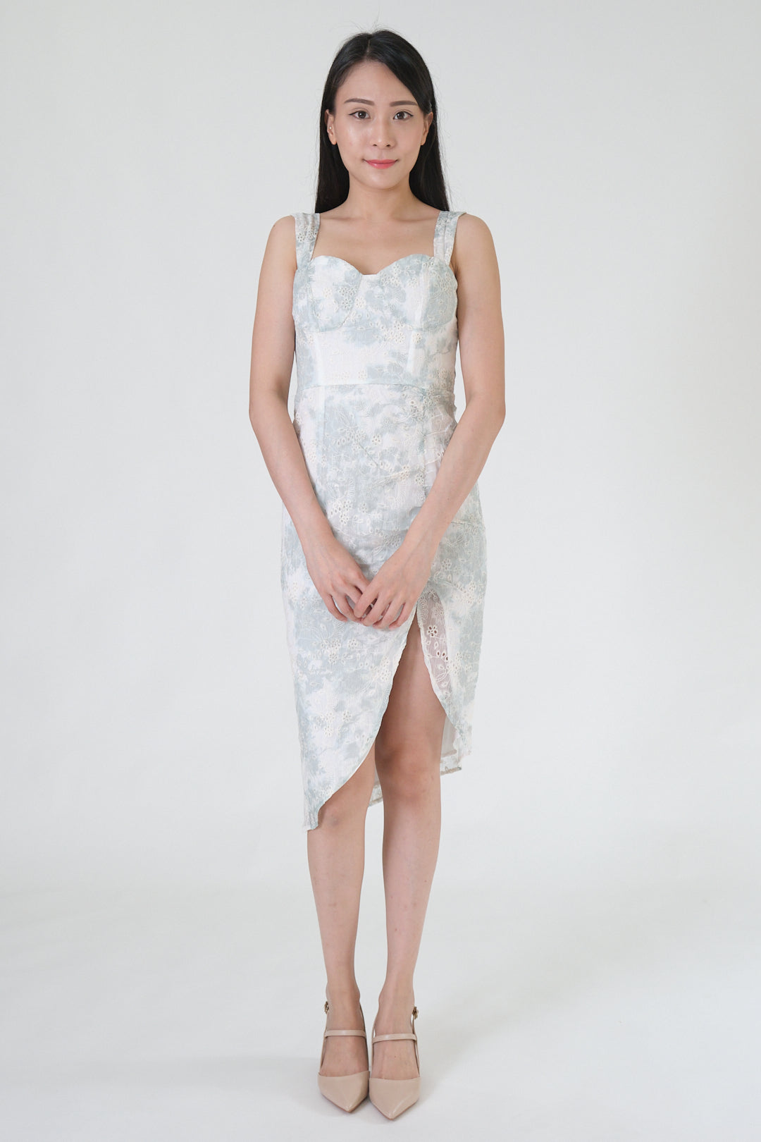 Chixxie Roxy Lace Midi Dress (Green)