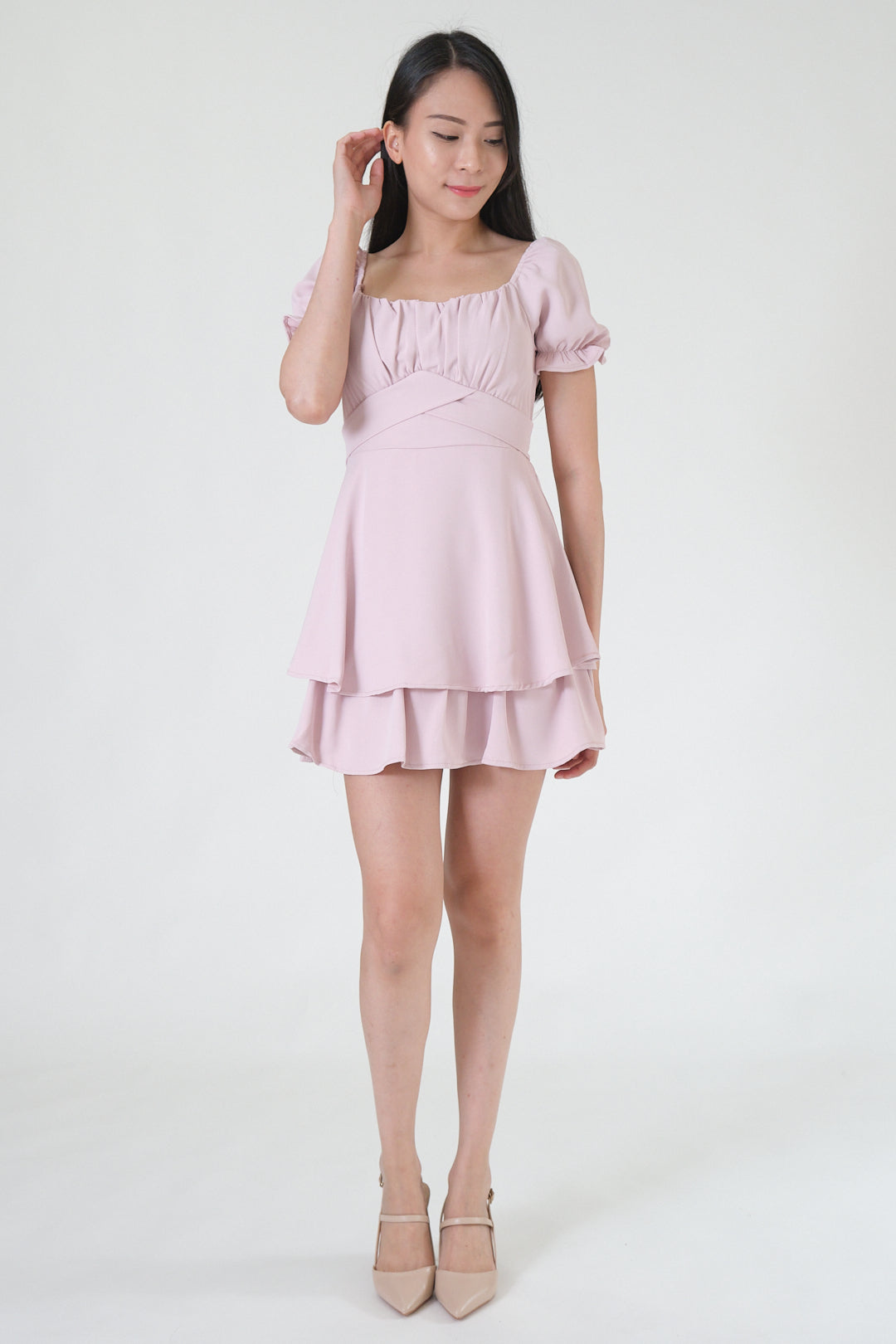 Chixxie Ivy Short Dress (Pink)