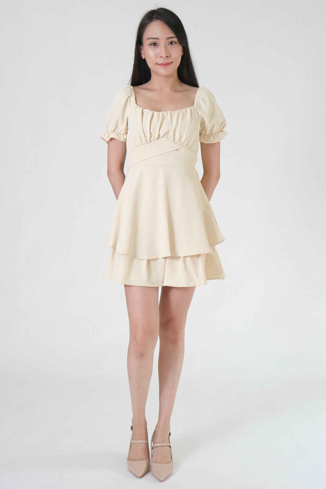 Chixxie Ivy Short Dress (Yellow)