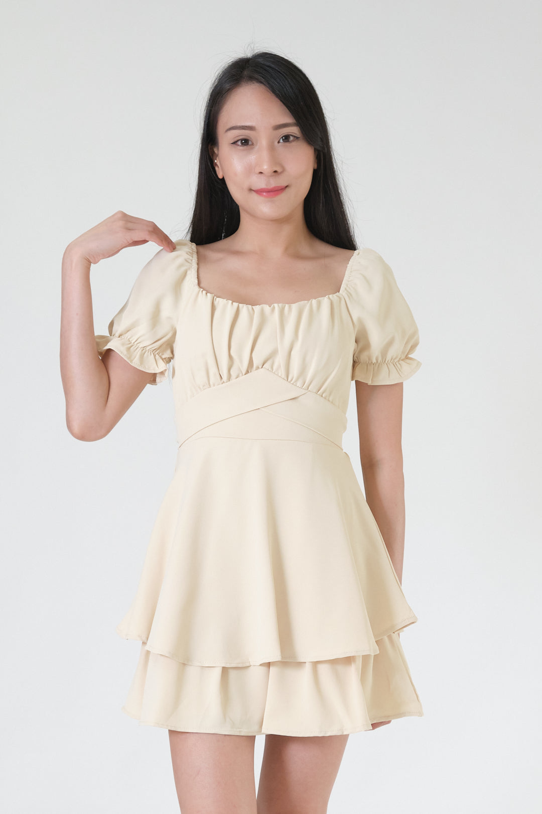 Chixxie Ivy Short Dress (Yellow)