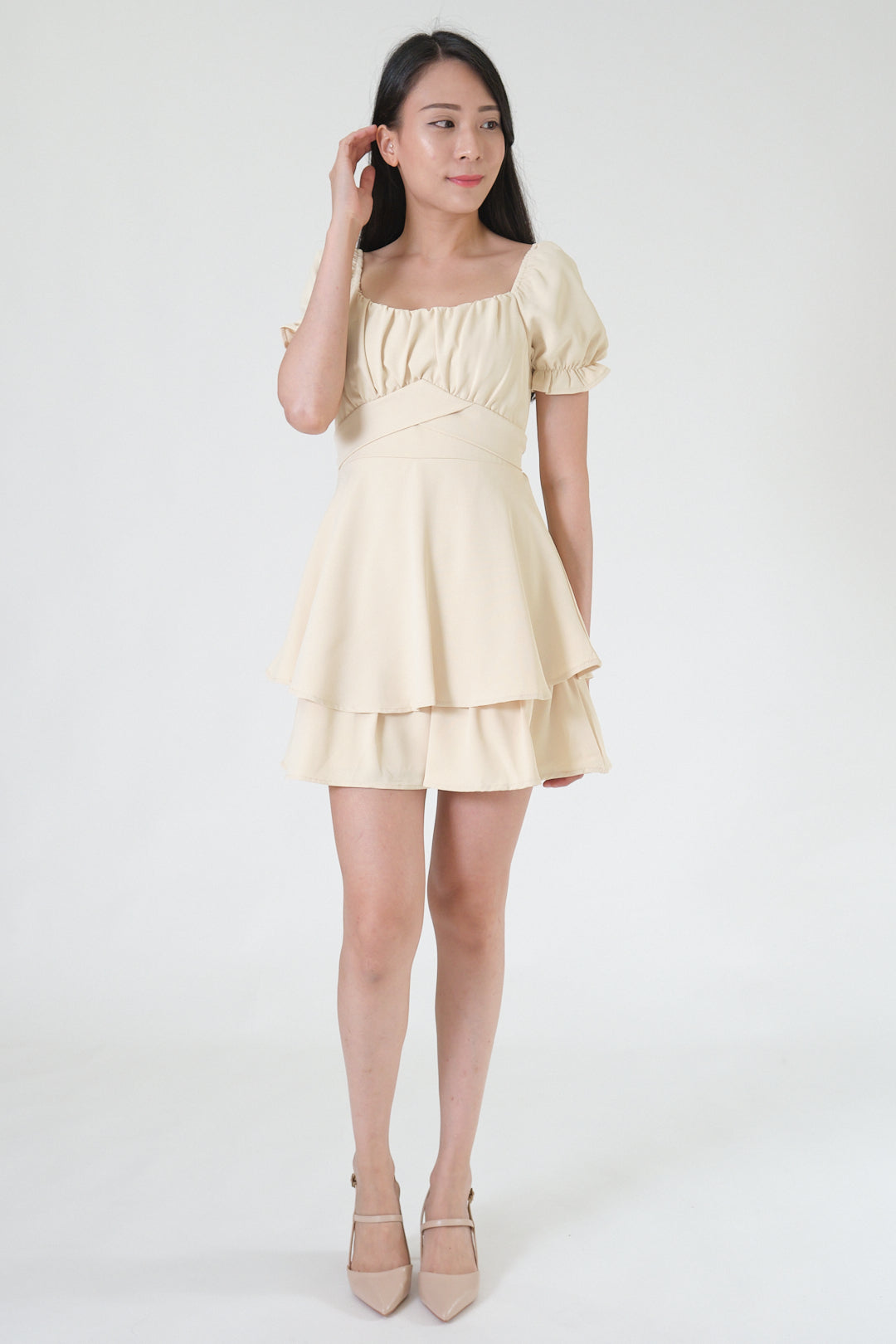 Chixxie Ivy Short Dress (Yellow)