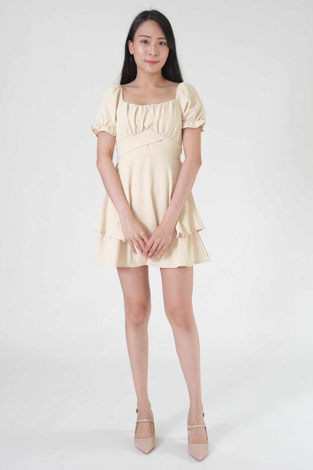 Chixxie Ivy Short Dress (Yellow)