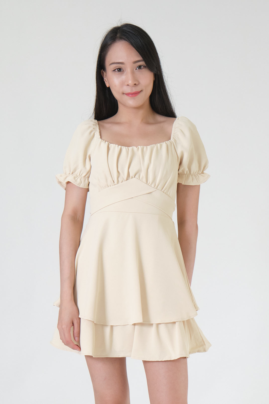 Chixxie Ivy Short Dress (Yellow)