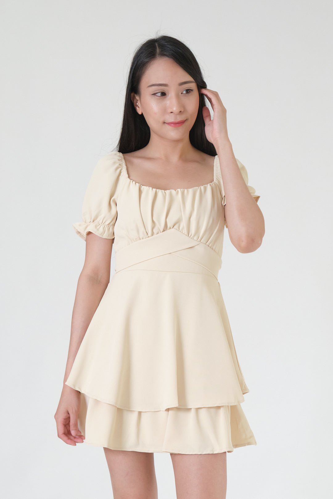 Chixxie Ivy Short Dress (Yellow)