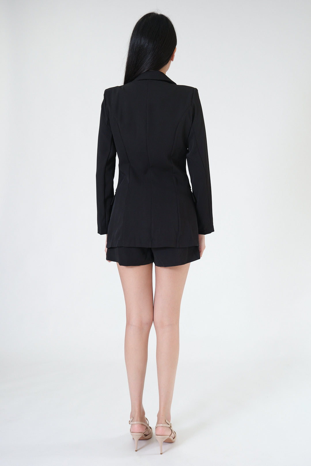 Chixxie Sydney Two-Piece Blazer Set (Black)