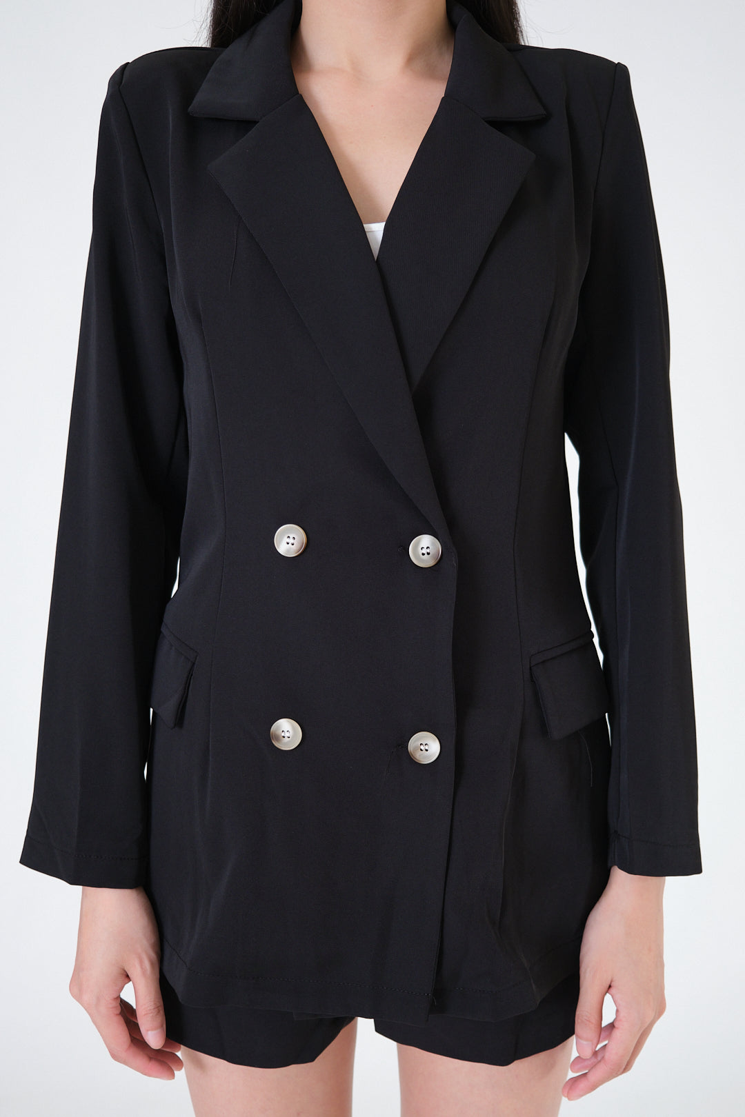 Chixxie Sydney Two-Piece Blazer Set (Black)