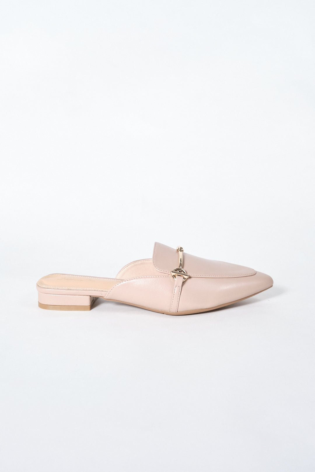 Chixxie XM17 Gold Buckle Pointed Mules