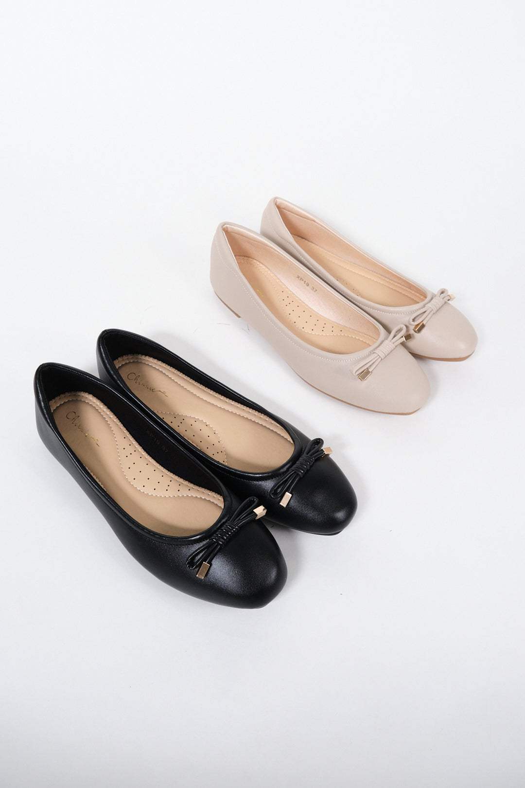 Chixxie XP19 Ribbon Tie Round Toe Flats