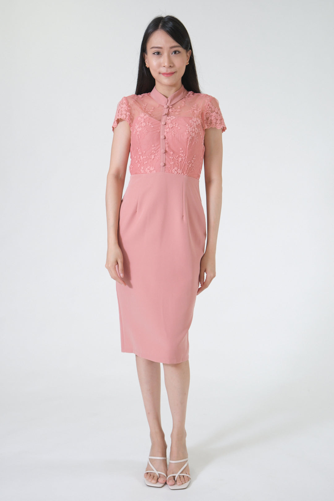 Chixxie Rosalie Cheongsam (Pink)