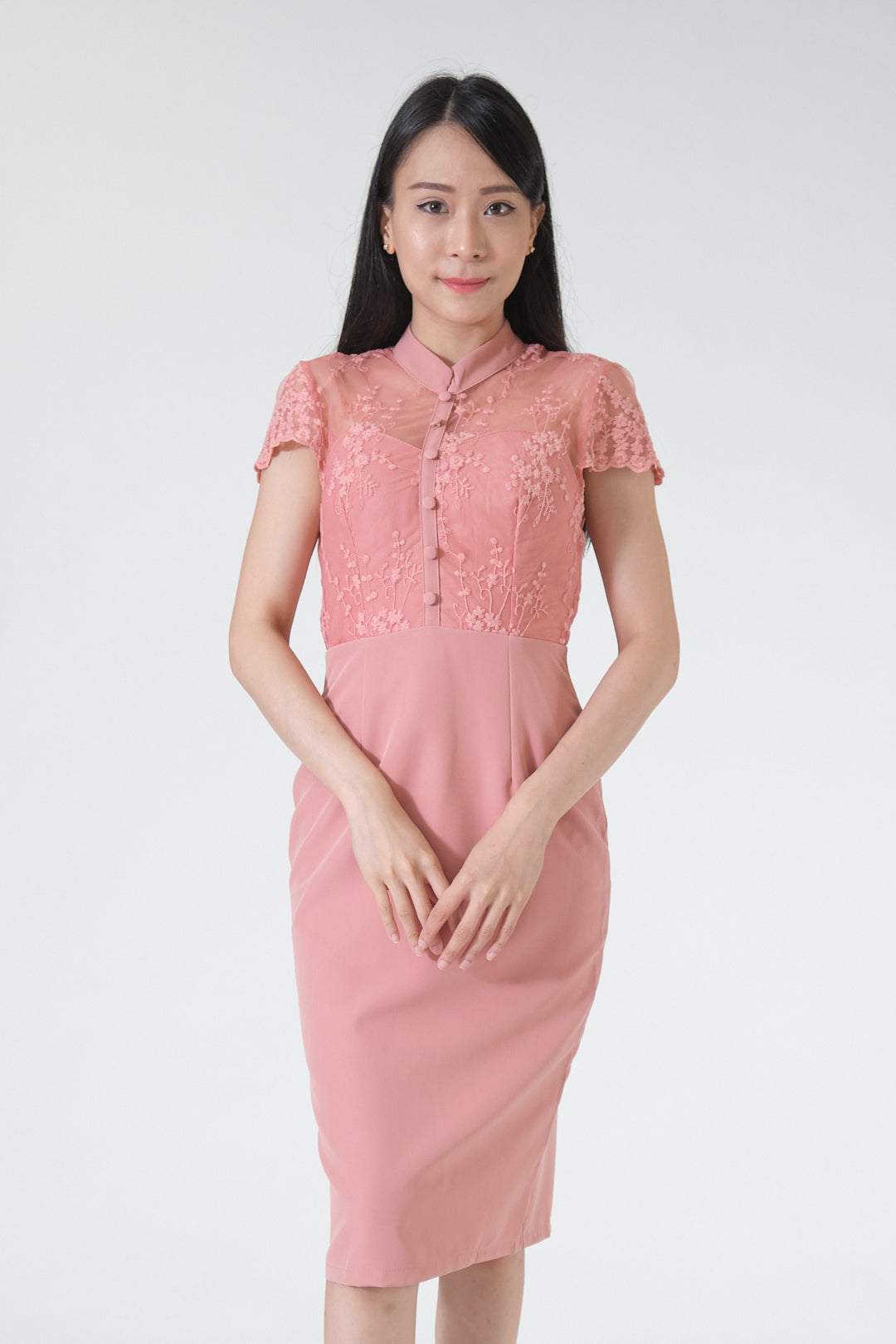 Chixxie Rosalie Cheongsam (Pink)