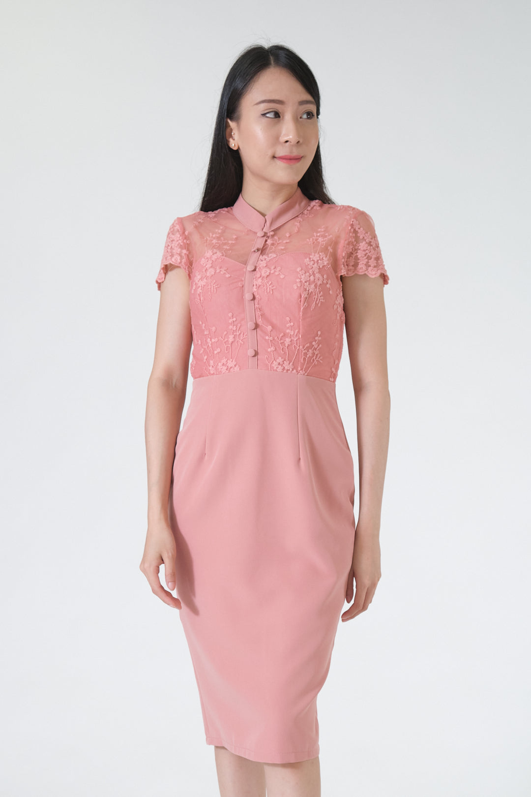 Chixxie Rosalie Cheongsam (Pink)