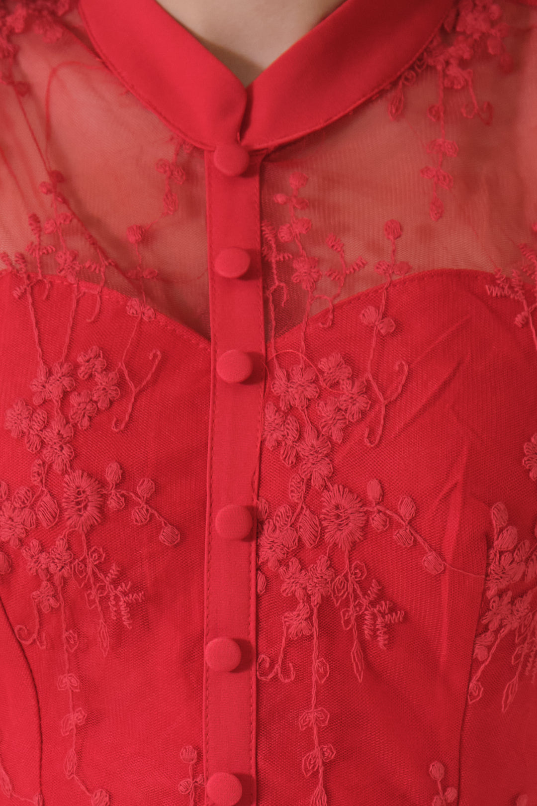 Chixxie Rosalie Cheongsam (Red)