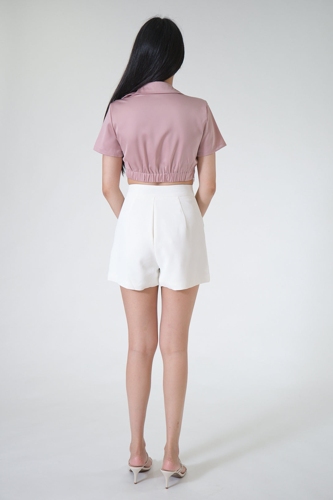 Chixxie Peyton Twist Crop Top (Pink)