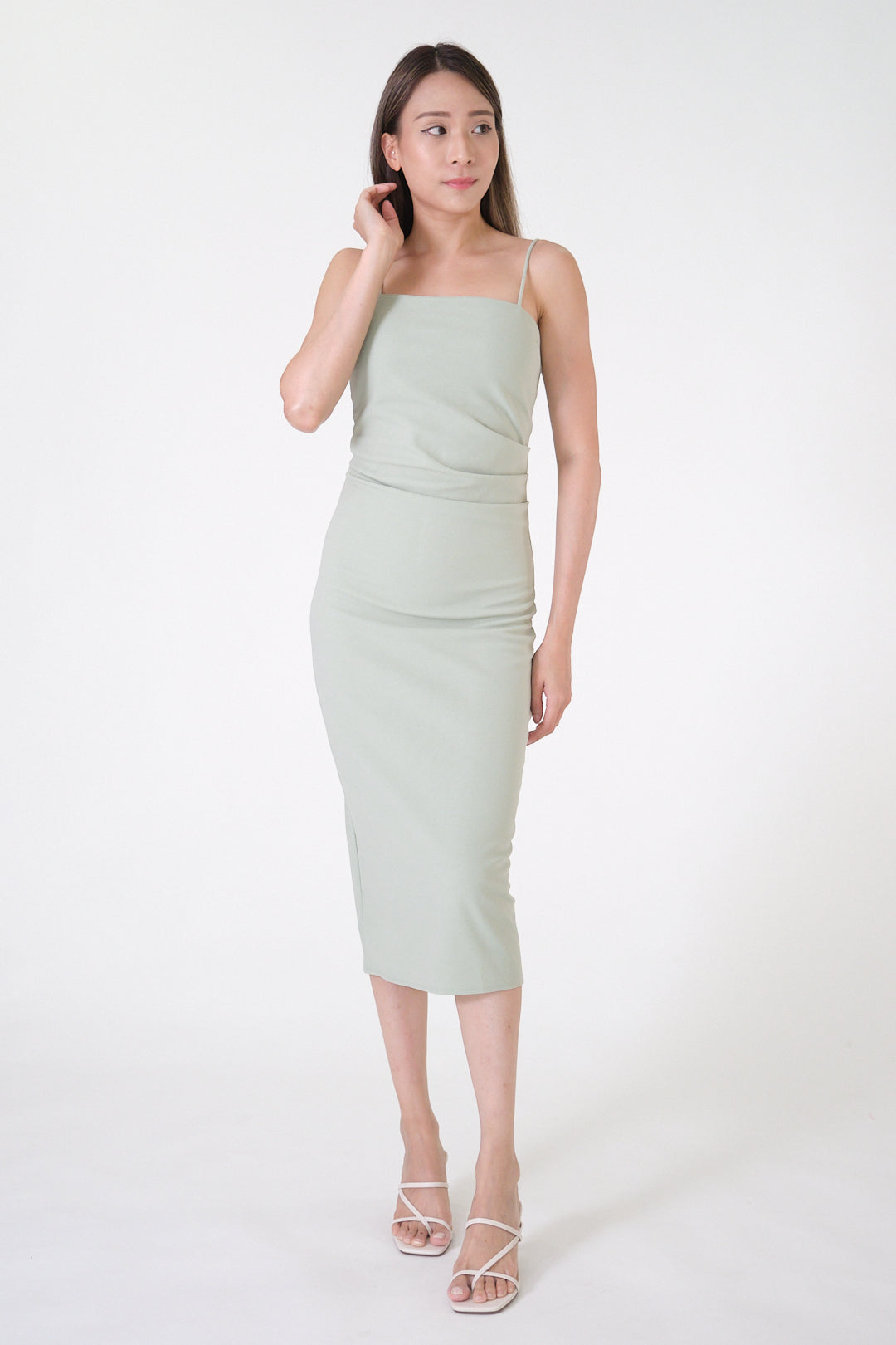 Chixxie Miley Midi Dress (Sage)