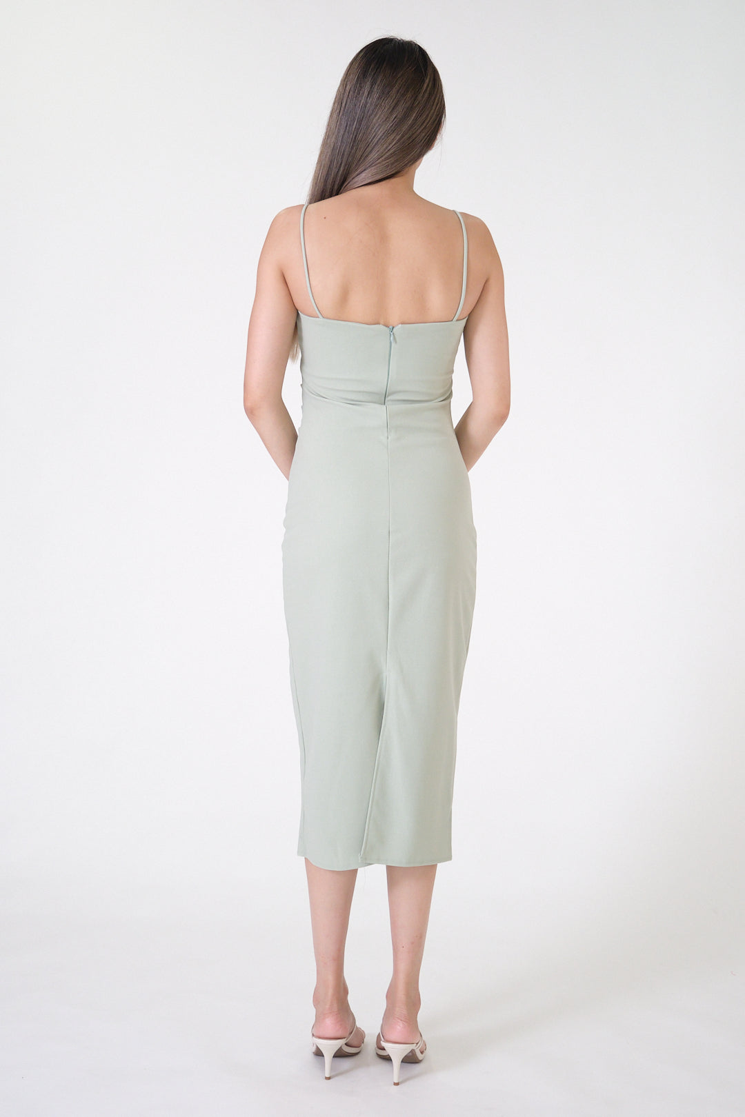 Chixxie Miley Midi Dress (Sage)