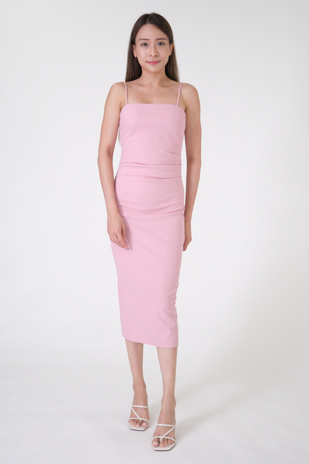 Chixxie Miley Midi Dress (Pink)