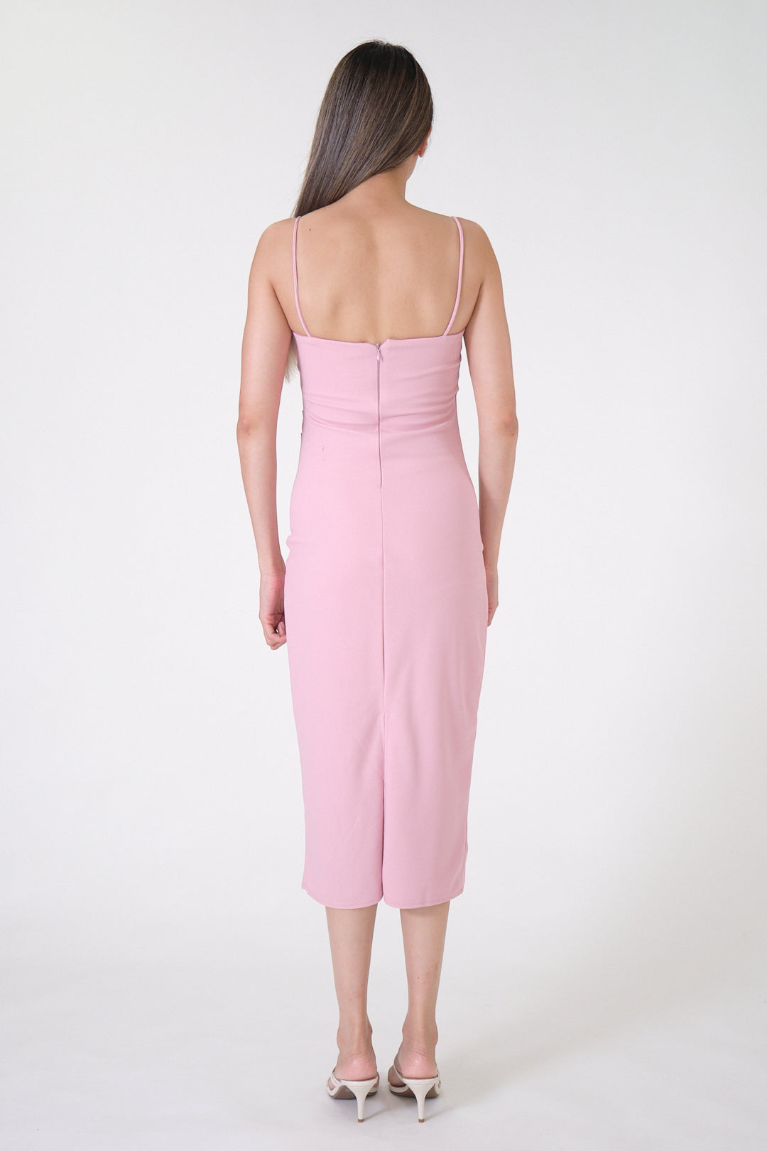 Chixxie Miley Midi Dress (Pink)