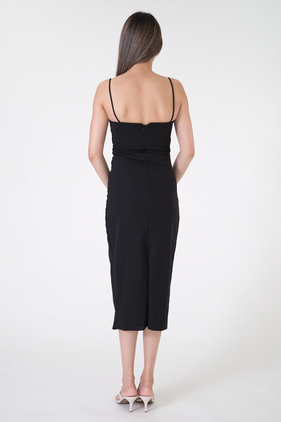 Chixxie Miley Midi Dress (Black)