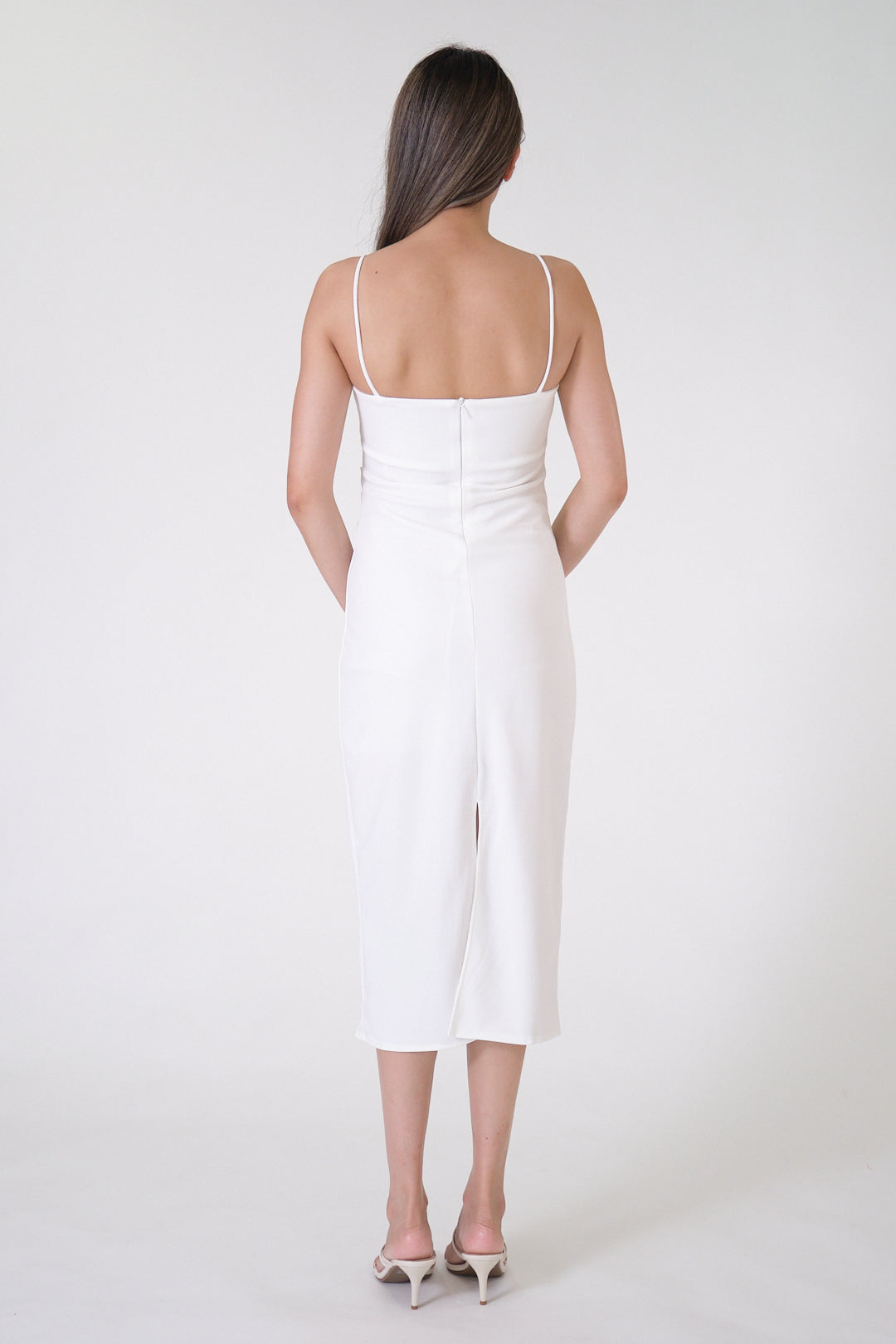 Chixxie Miley Midi Dress (White)