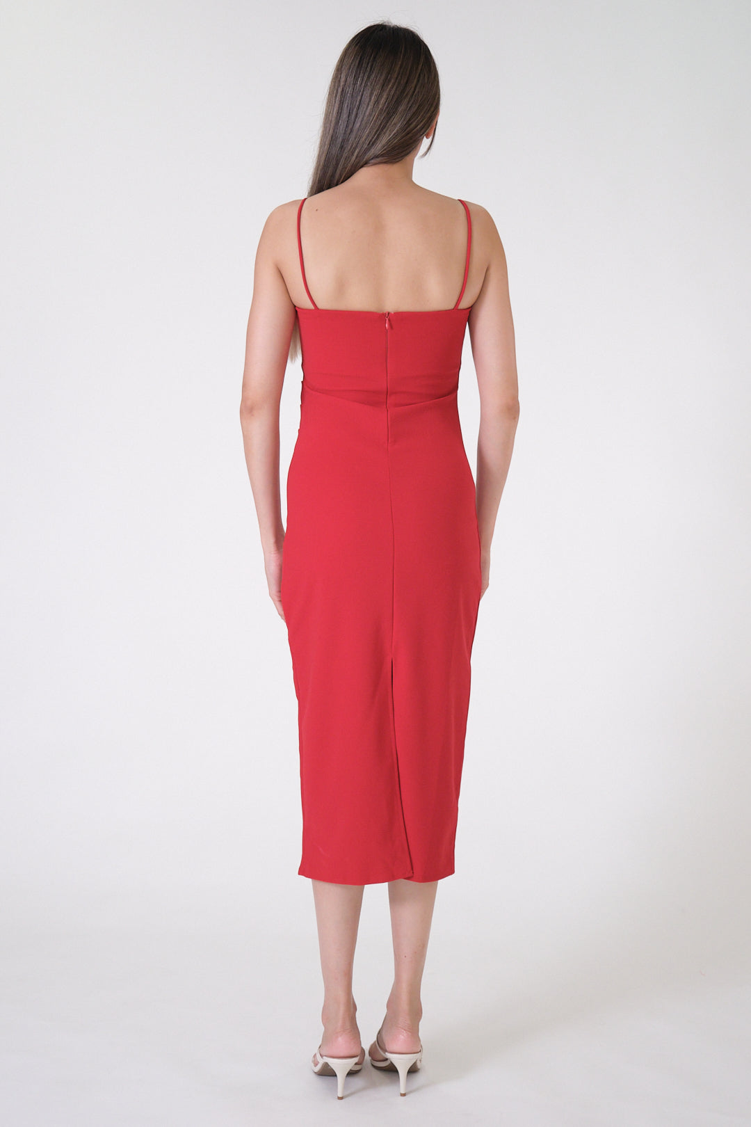 Chixxie Miley Midi Dress (Red)