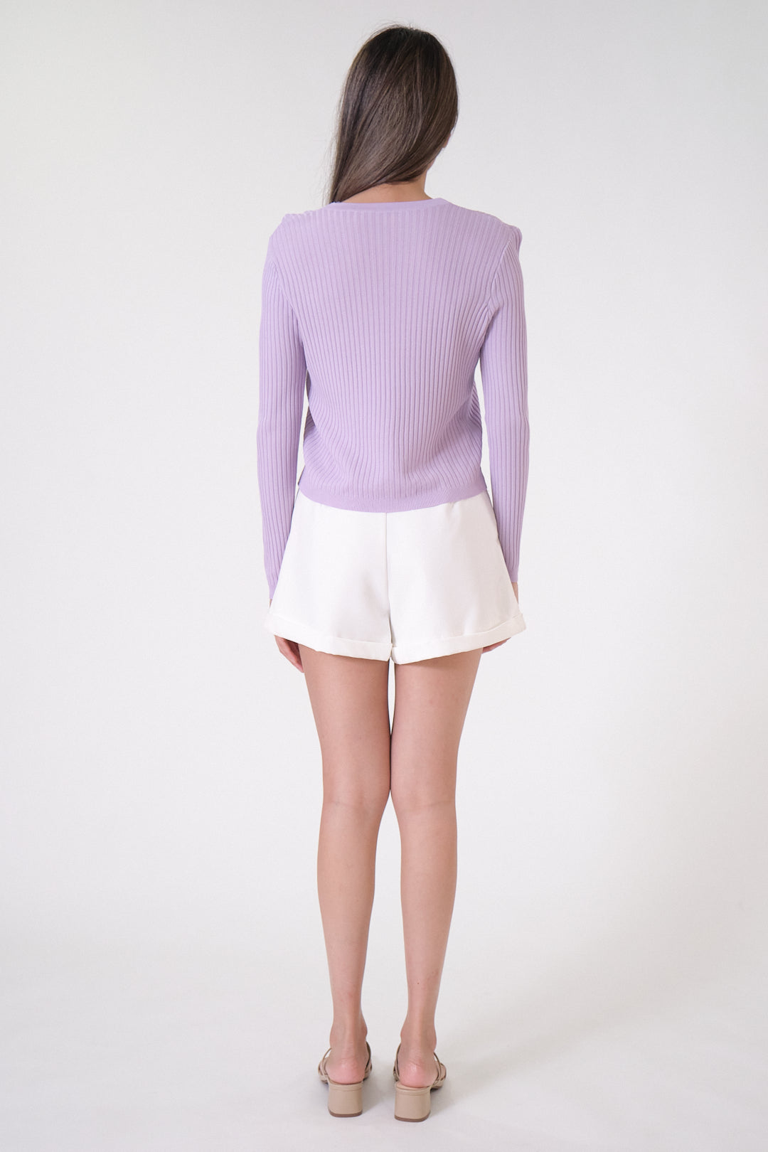 Chixxie Lainey Crop Cardigan (Purple)