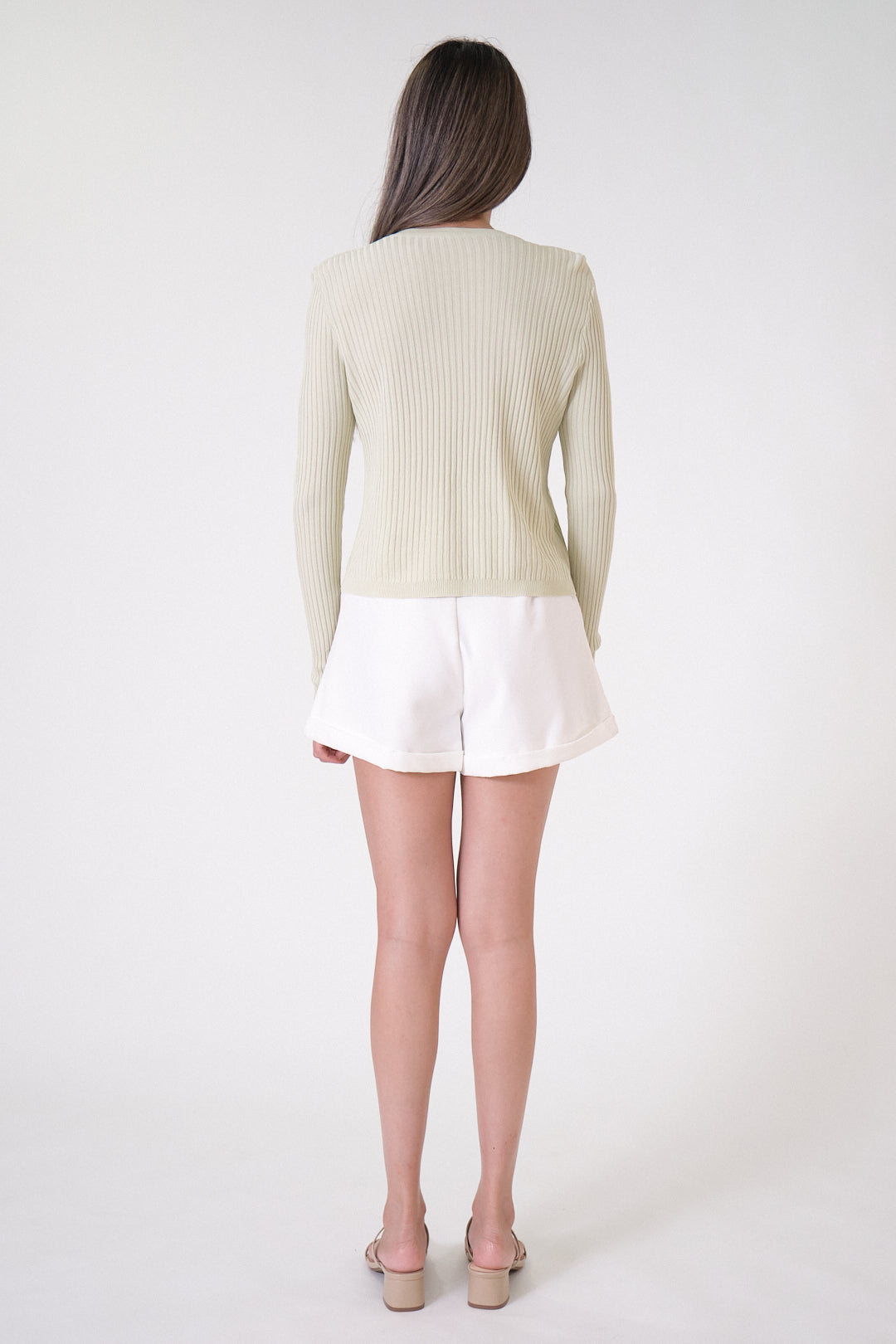 Chixxie Lainey Crop Cardigan (Green)