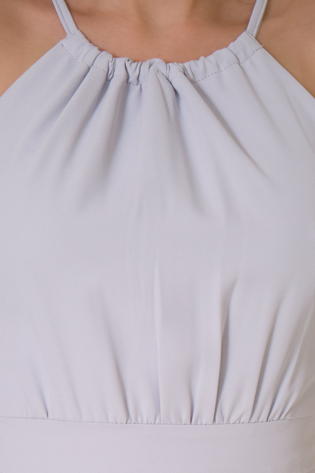 Chixxie Kylie Halter Midi Dress (Blue)