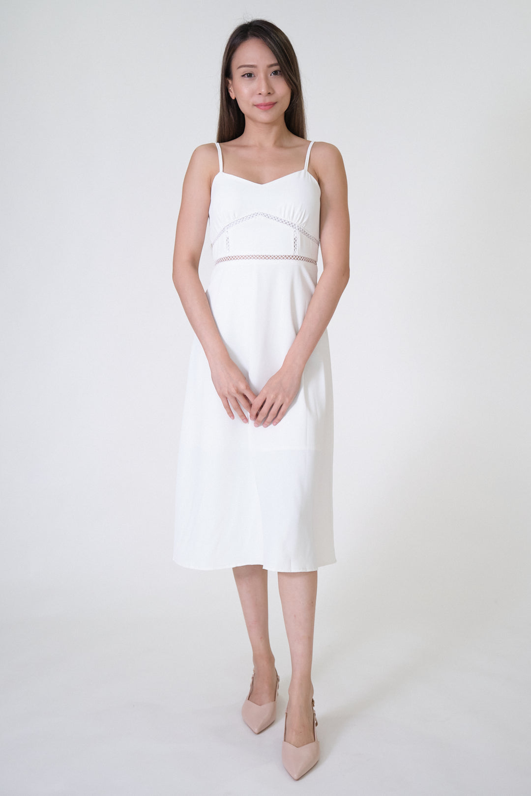 Chixxie Jenny Midi Dess (White)