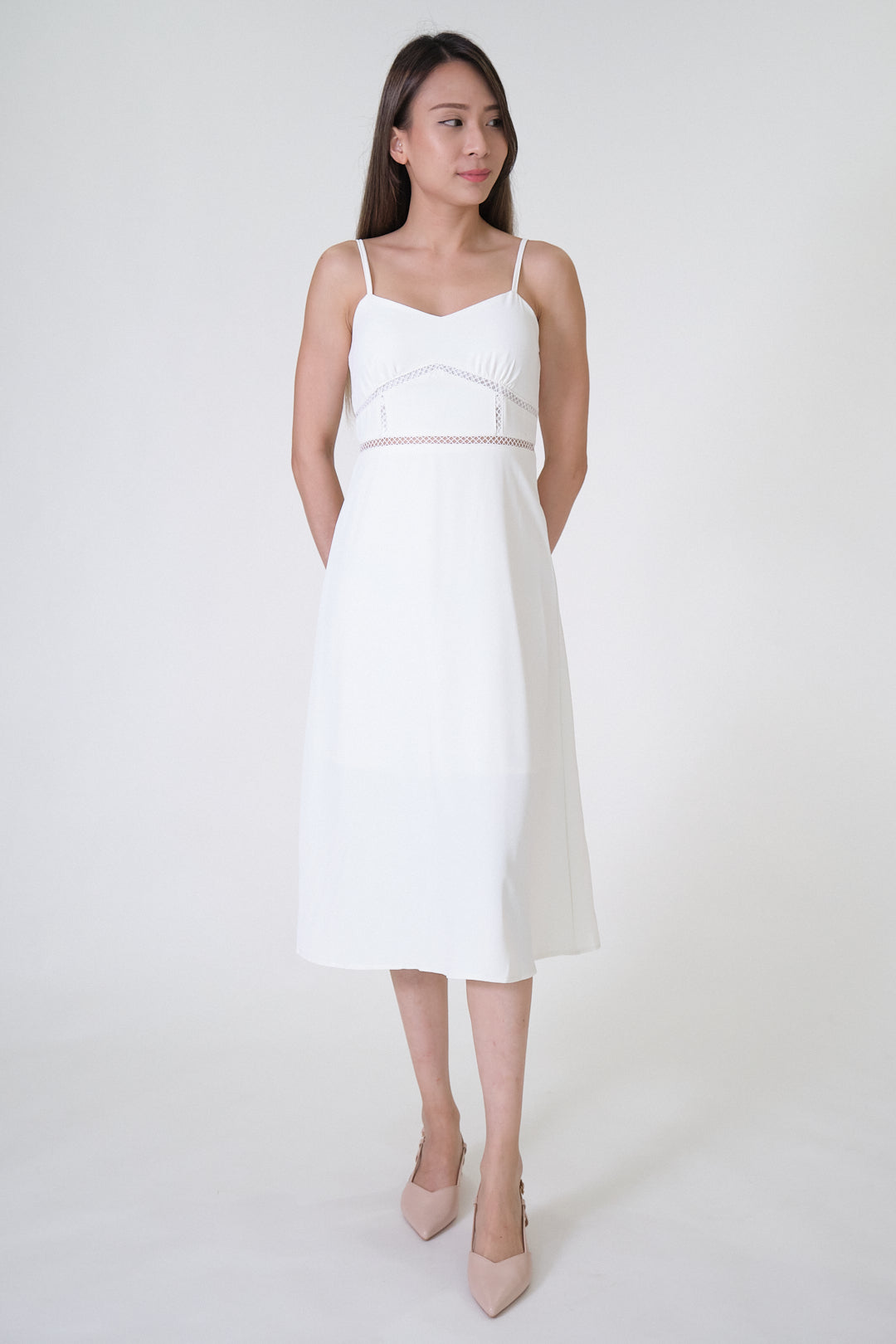 Chixxie Jenny Midi Dess (White)