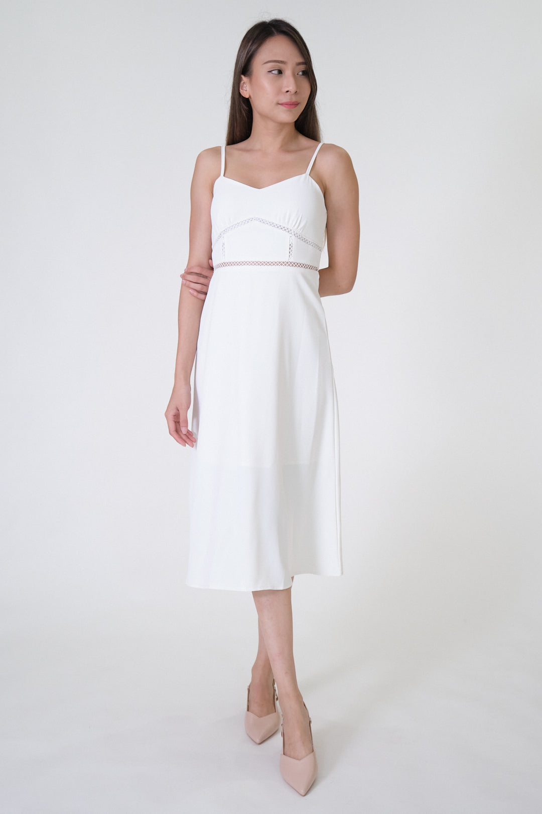 Chixxie Jenny Midi Dess (White)