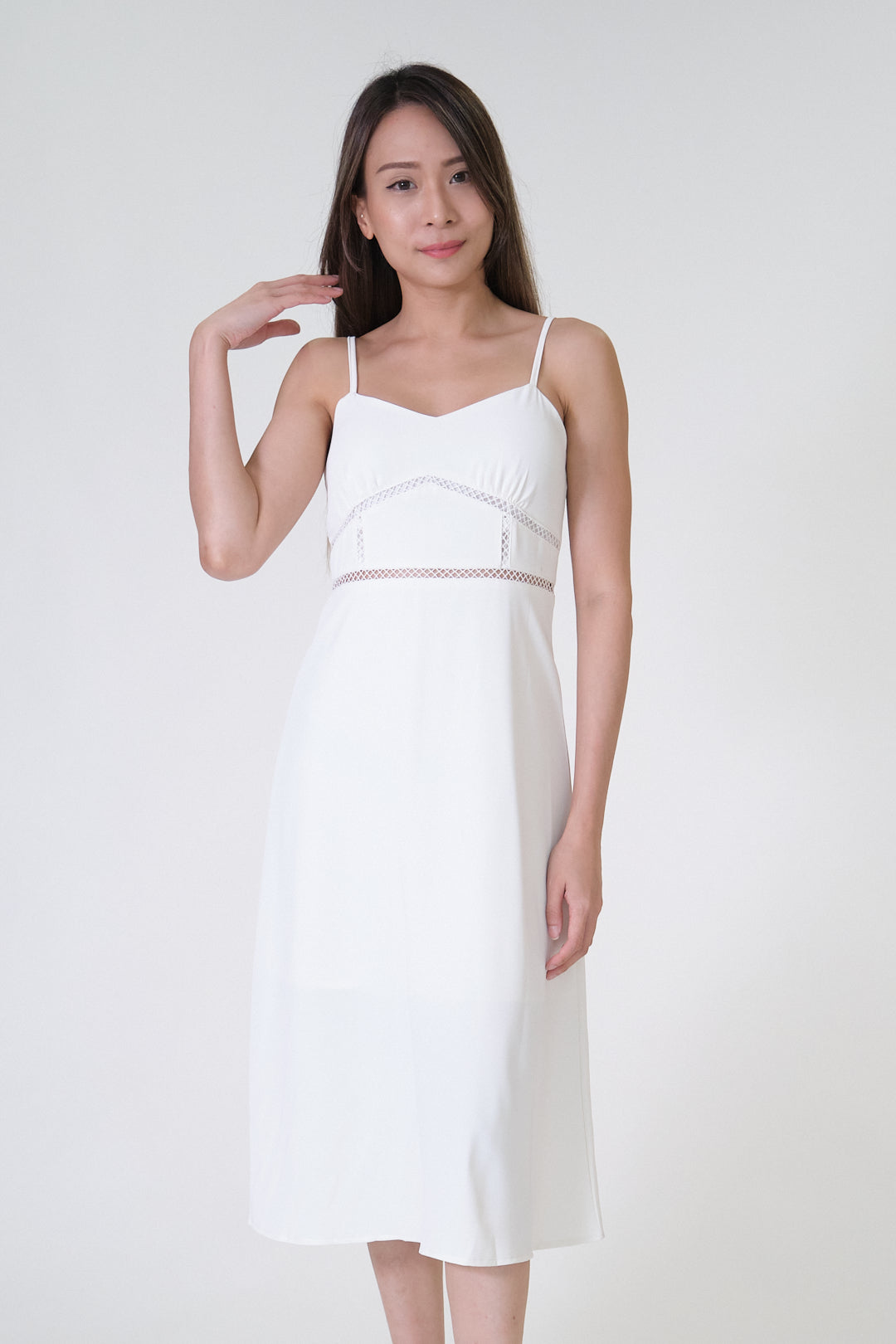 Chixxie Jenny Midi Dess (White)