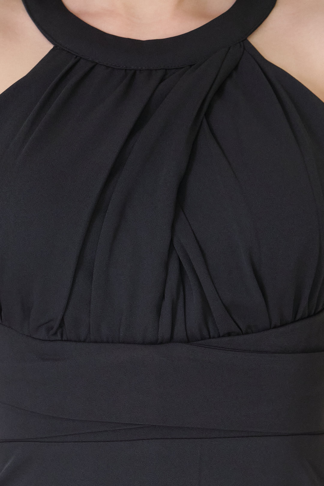 Chixxie Scarlett Halter Midi Dress (Black)