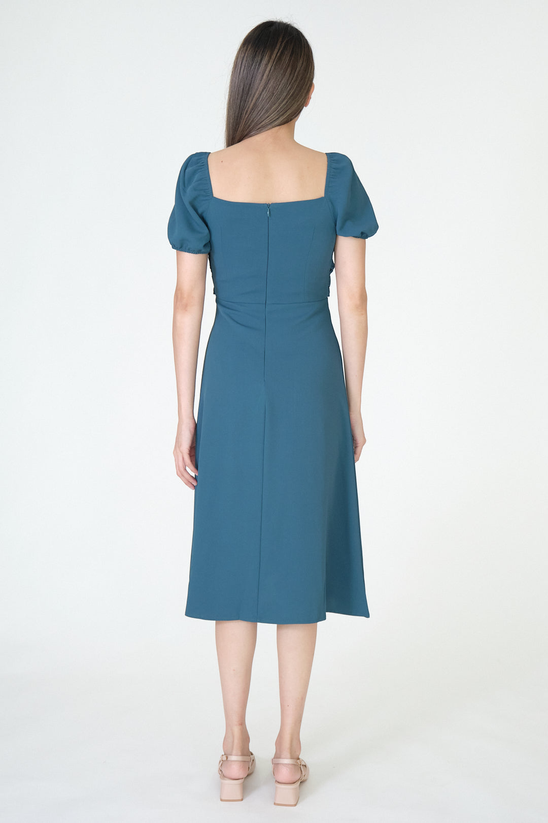 Chixxie Tiana Midi Dress (Dark Green)