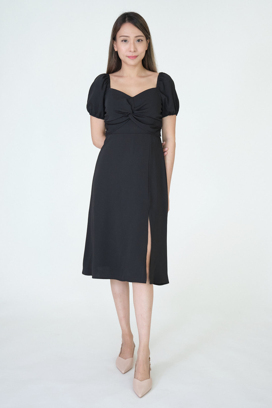 Chixxie Tiana Midi Dress (Black)