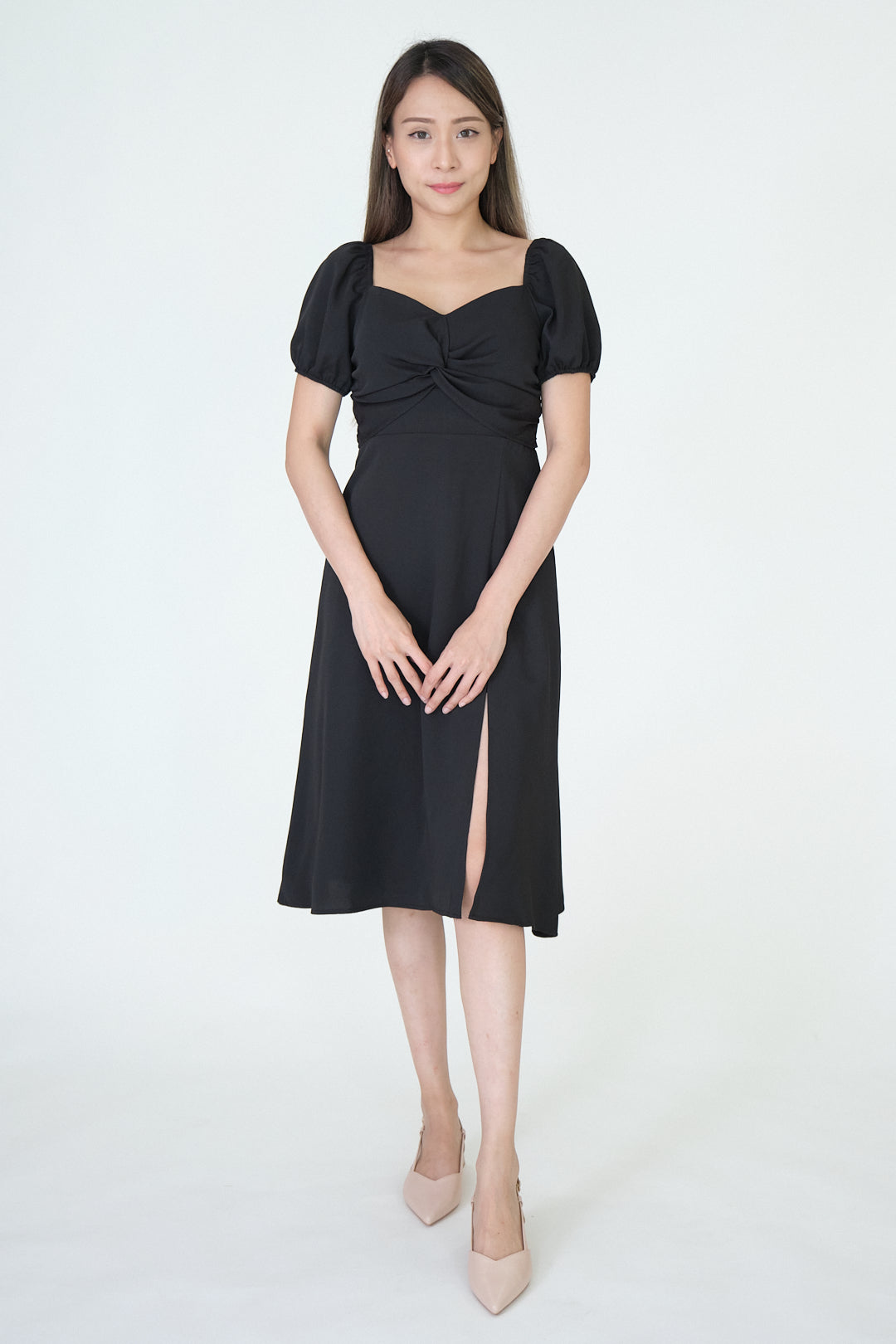 Chixxie Tiana Midi Dress (Black)