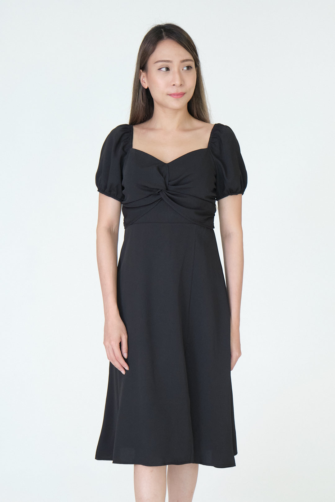 Chixxie Tiana Midi Dress (Black)