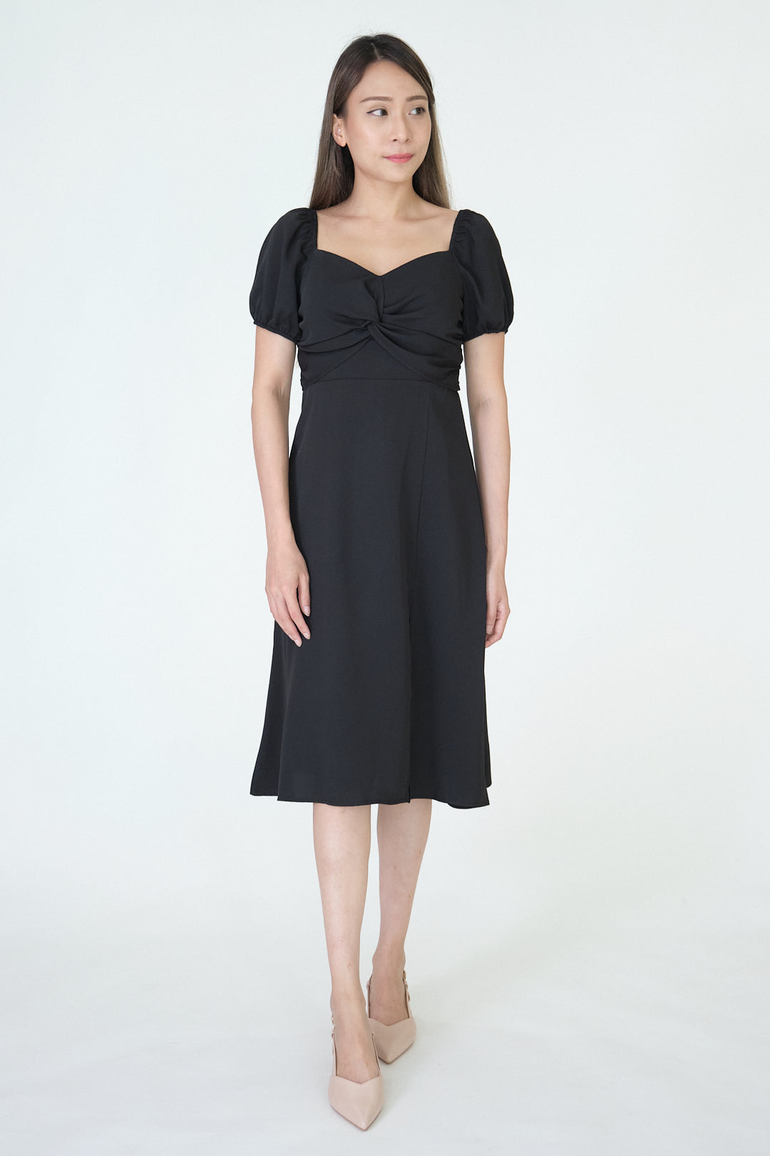 Chixxie Tiana Midi Dress (Black)