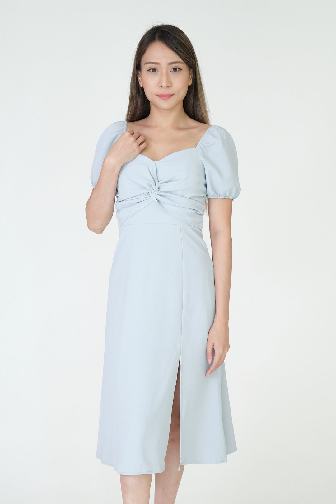 Chixxie Tiana Midi Dress (Cyan)