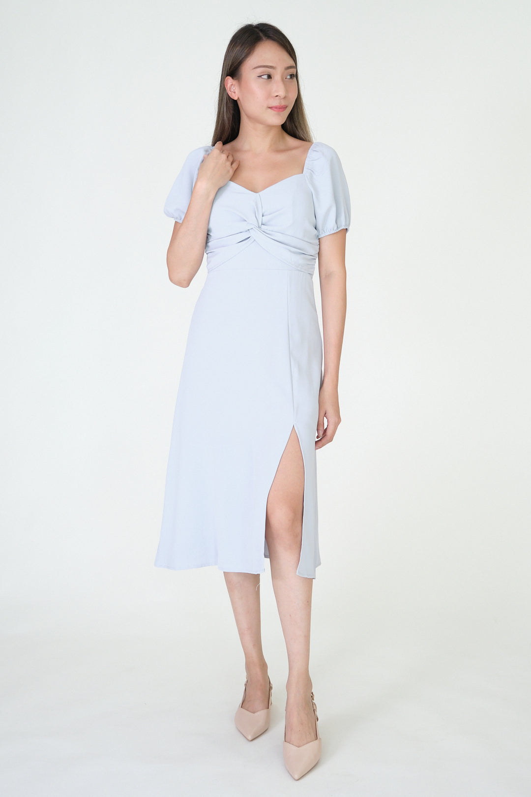 Chixxie Tiana Midi Dress (Blue)