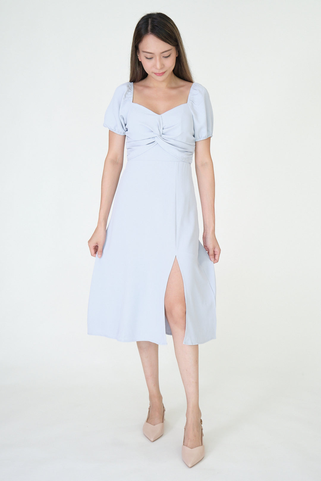 Chixxie Tiana Midi Dress (Blue)