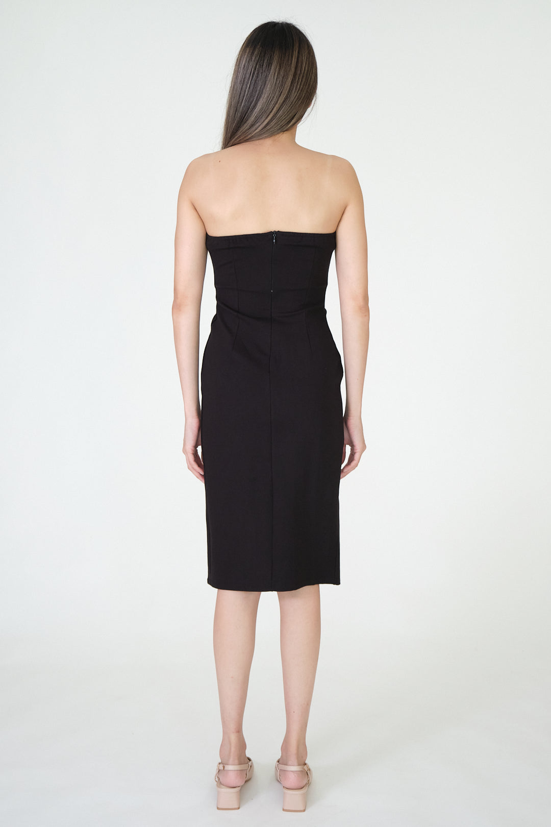 Chixxie Selena Slit Dress (Black)