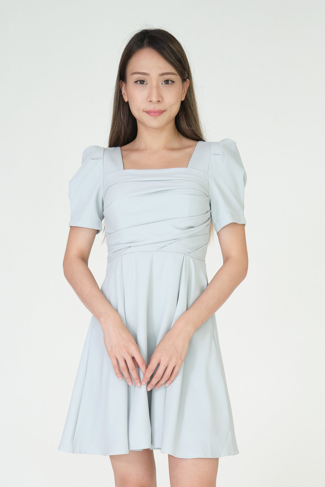 Chixxie Vienna Short Dress (Cyan)