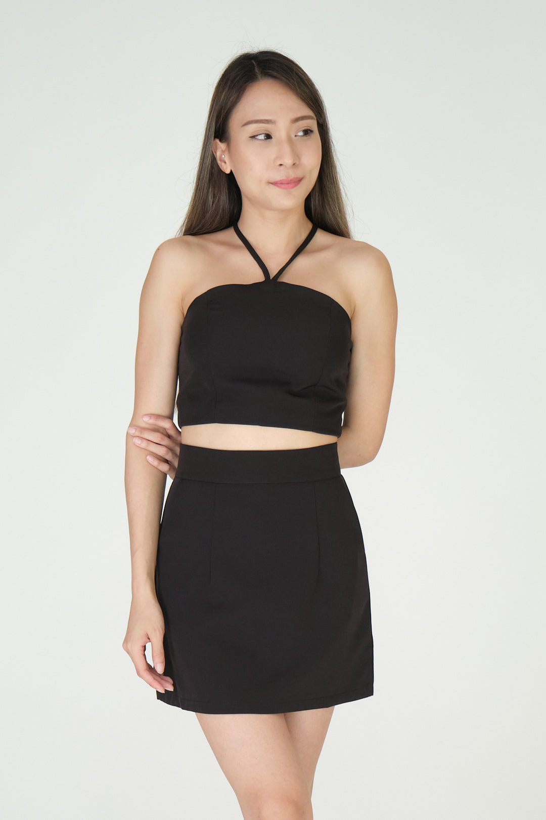 Chixxie Sandra Two-Piece Set (Black)