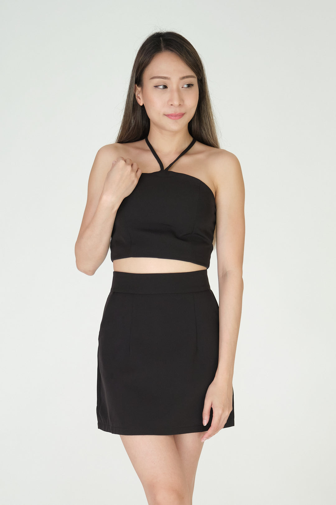 Chixxie Sandra Two-Piece Set (Black)