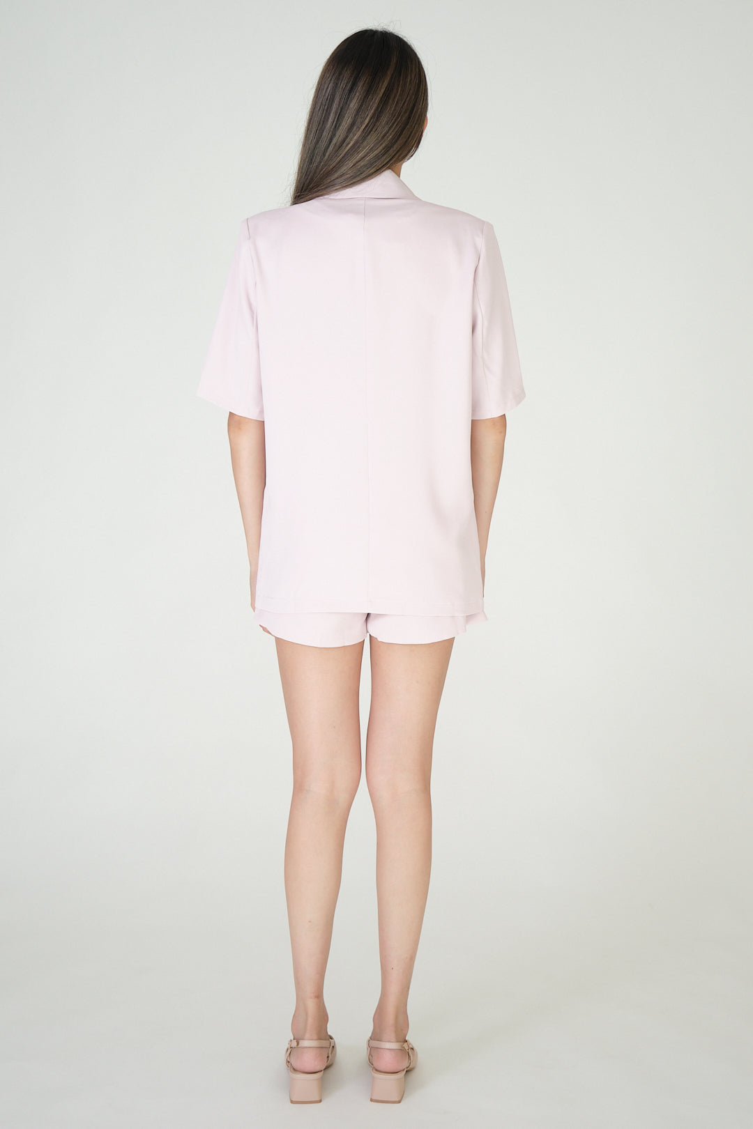 Chixxie Paris Blazer Two-Piece Set (Pink)