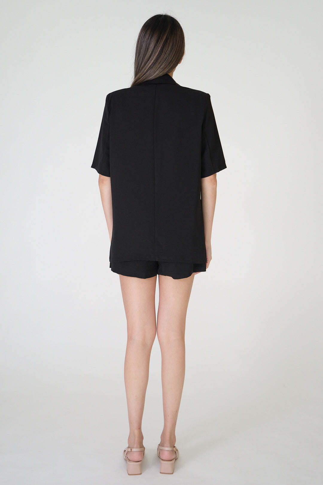 Chixxie Paris Blazer Two-Piece Set (Black)