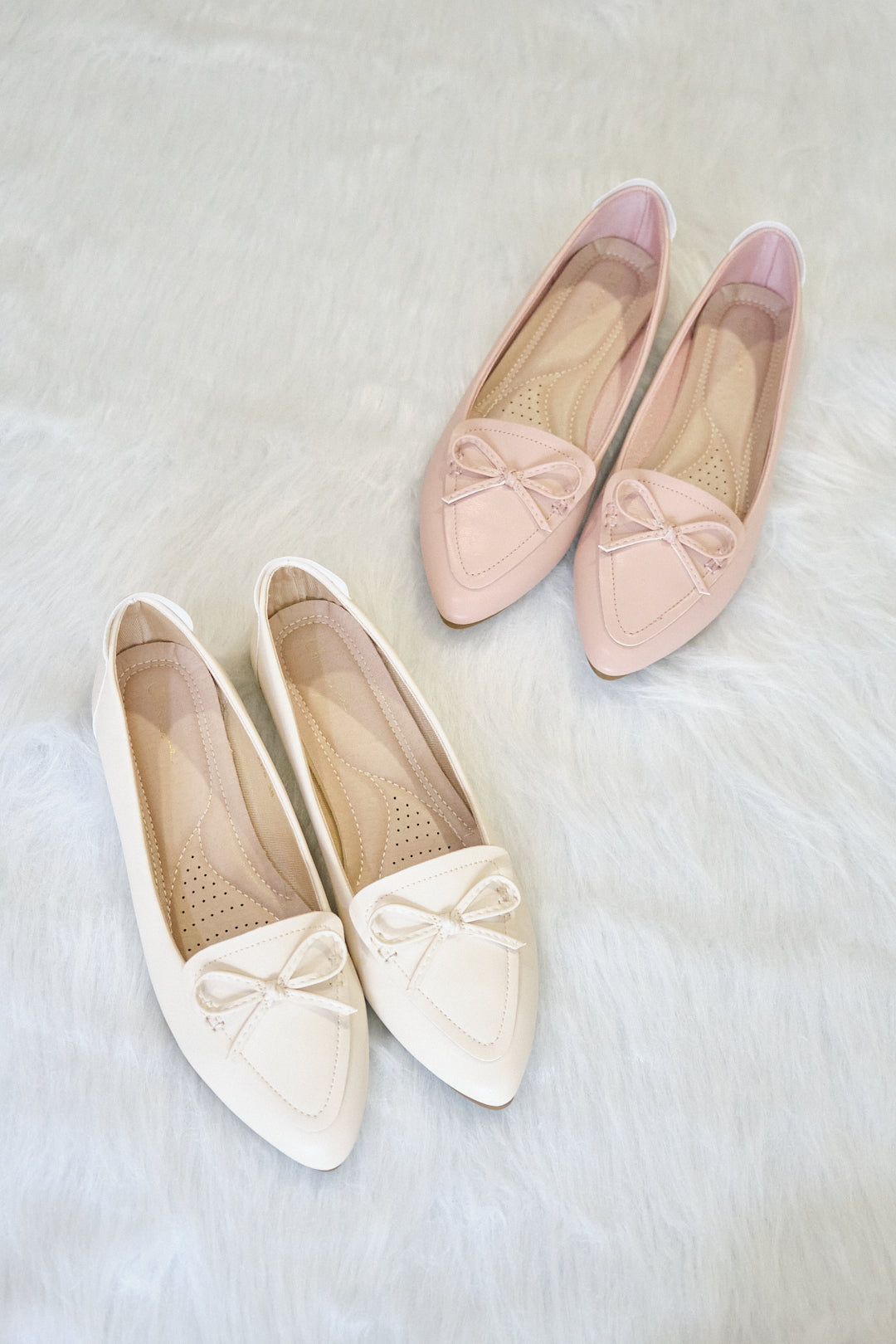 Chixxie XP6 Ribbon Tie Pointed Toe Flats